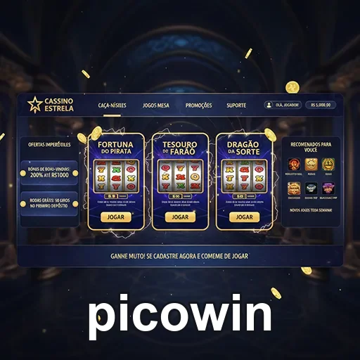 Jogador desfrutando de interface simples no Picowin