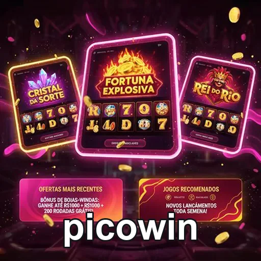 Jogadores se divertindo com slots no Picowin