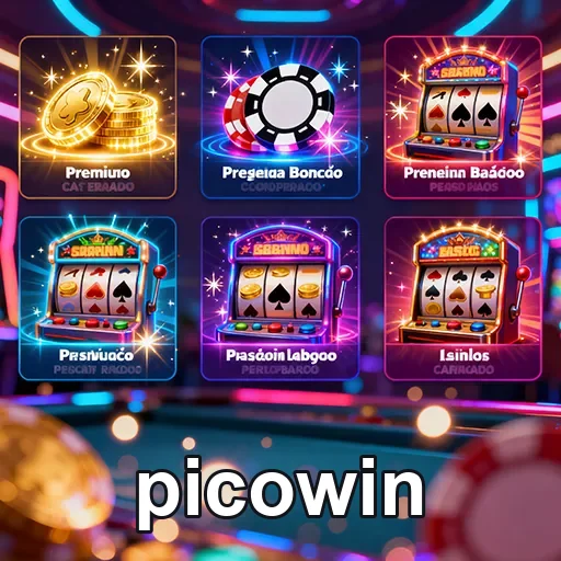 Imagem dos serviços VIP de cassino da Picowin, destacando jogos e experiência premium.
